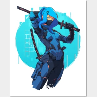 Anime Ninja Girl Posters and Art